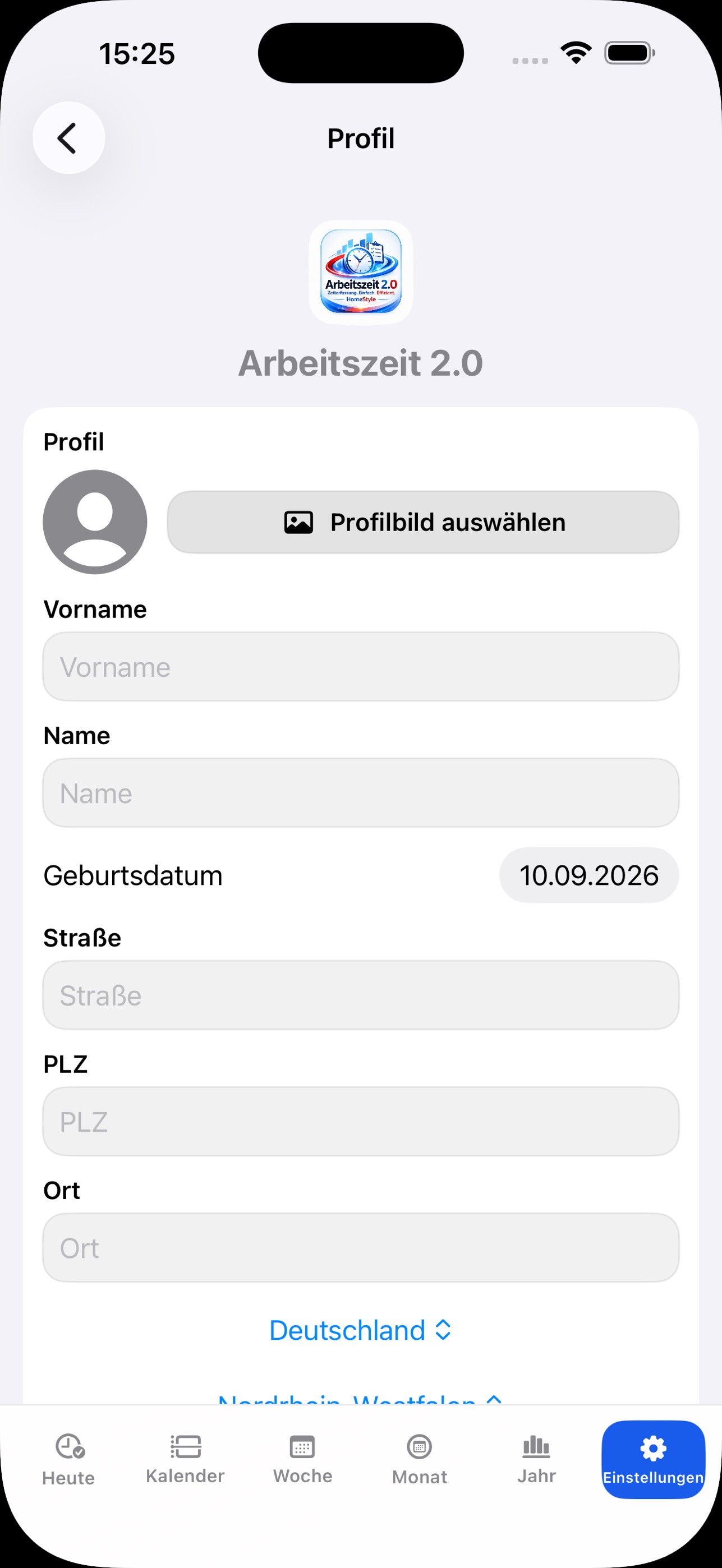Screenshot 2 of Arbeitszeit 2.0
