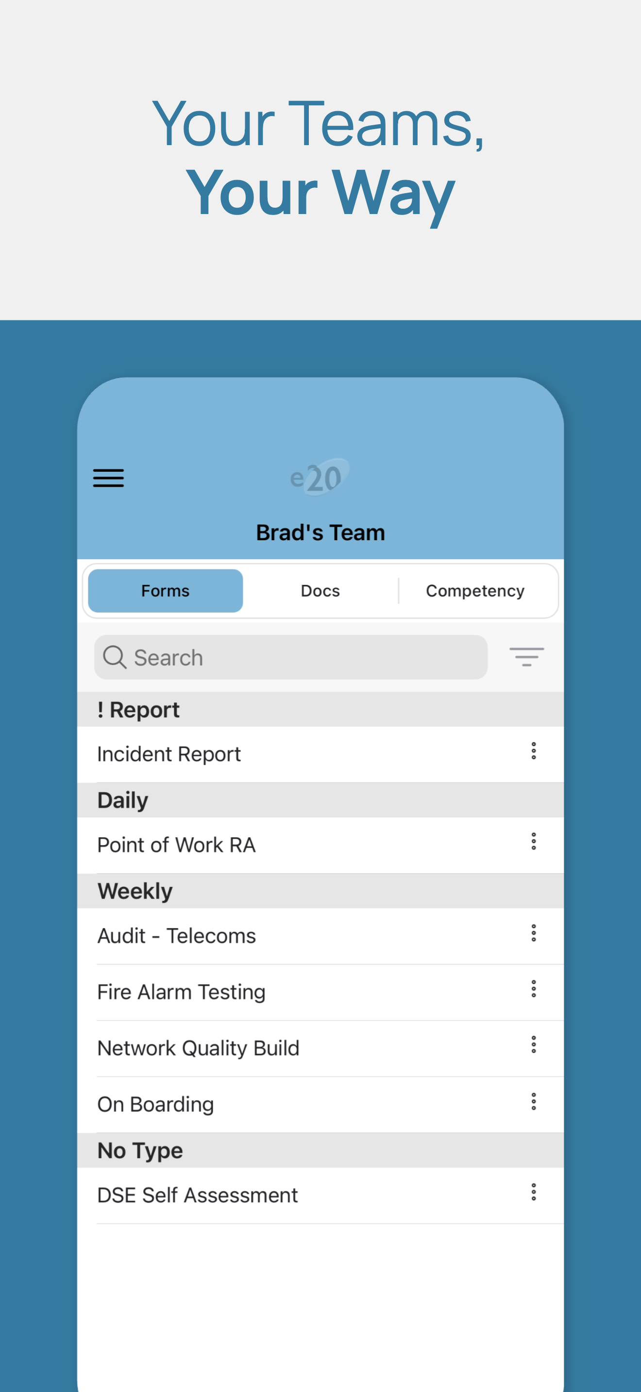 e20 app
