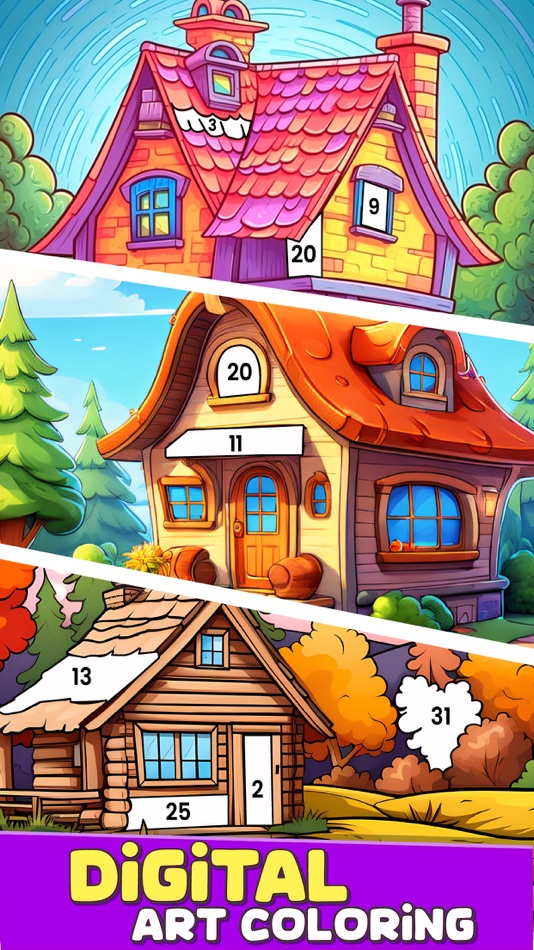 #5. Cozy Home Color By Number Game (iOS) Podle: Mushood Munir
