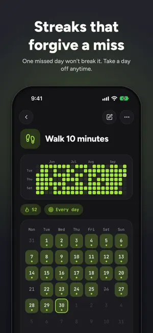 Kept: Habit Tracker & Streaks screenshot 2