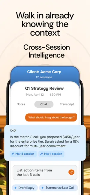 Hedy: AI Meeting Coach & Notes screenshot 3