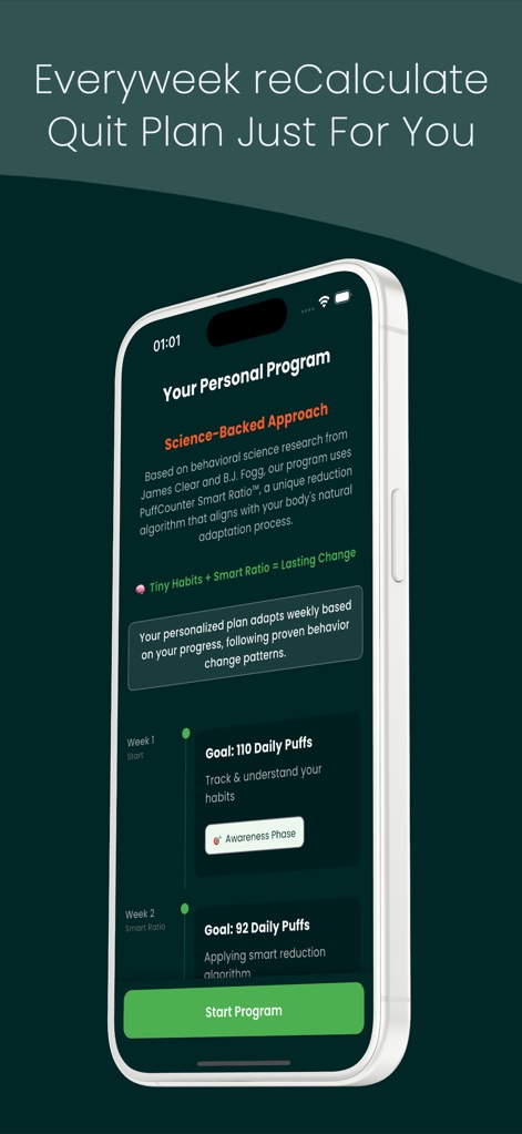 Quit Smoking Puff Counter AI - Health & Fitness App | MWM