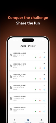 Reverse Audio: Reverse Singing Screenshot 4 of 5