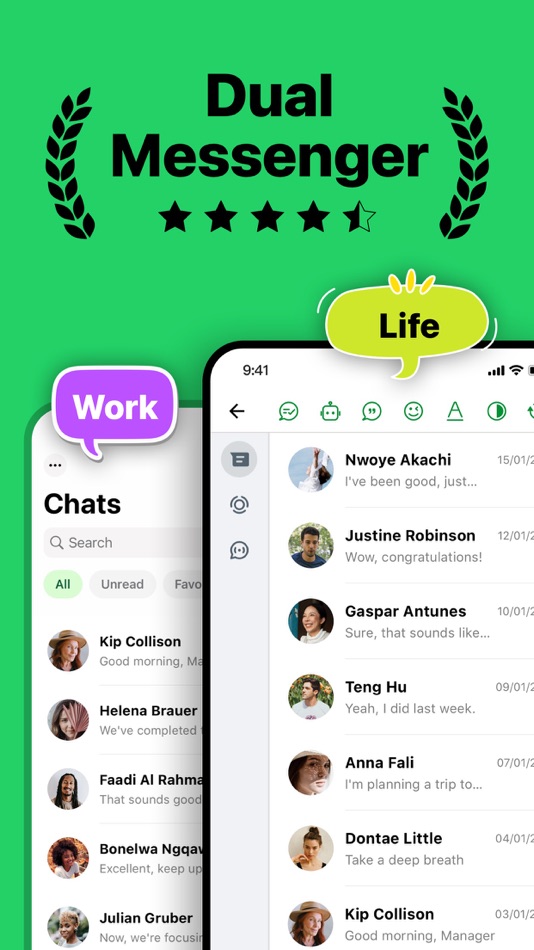 #1. Dual Messenger: Web Chat Clone (iOS) 由: Hunan Zhongxiao Weipuhui Finance Management Consulting Co., Ltd.