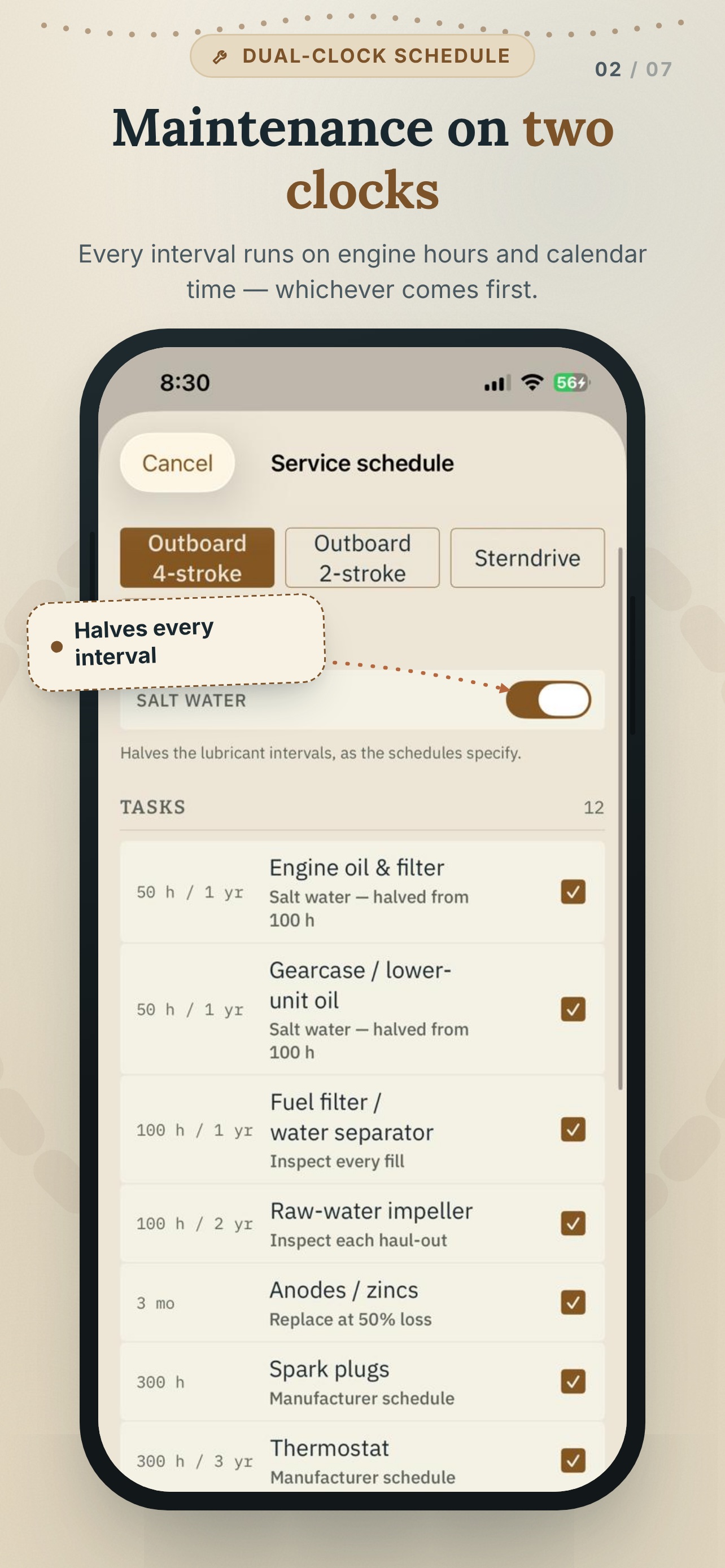 Screenshot 2 of Logline: Boat Maintenance Log