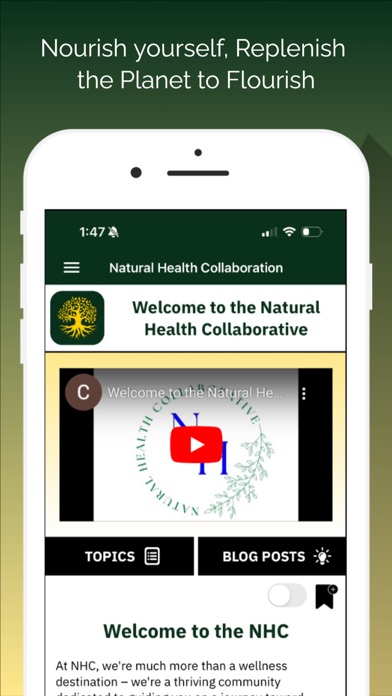 Natural Health Collaborative Screenshot