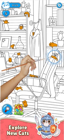 Cat's Journey - Hidden Object iPhone screenshot