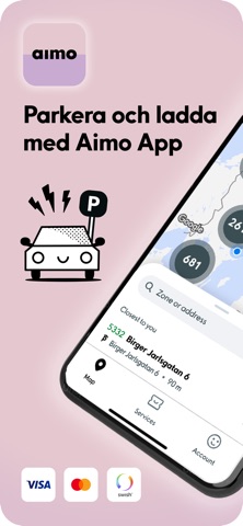Aimo – parkera & ladda iPhone screenshot 1