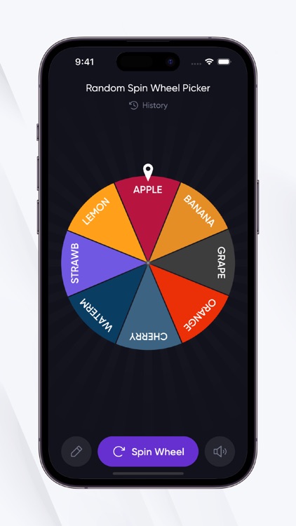 Random Spin Wheel Picker Game