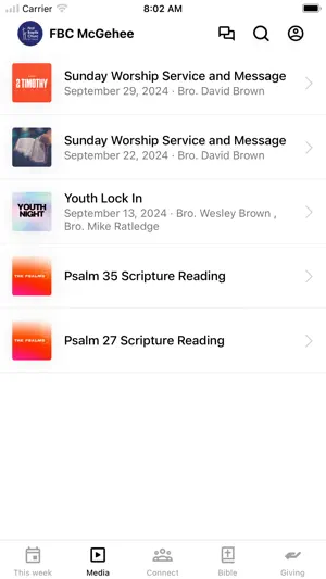 First Baptist McGehee screenshot 2