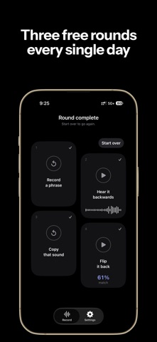 Reverse Singing Audio Player Screenshot 5 of 5