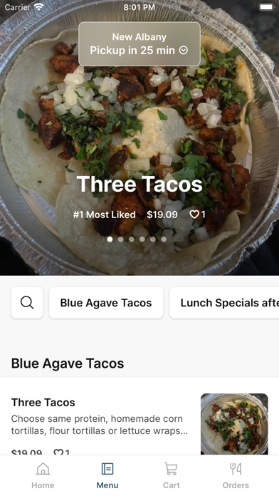 Blue Agave To Go iPhone screenshot 2 - Food & Drink app