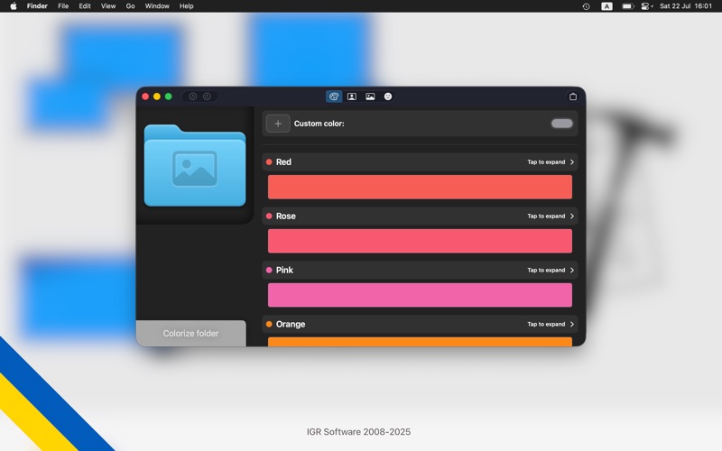 Colir: Folder Customizer app screenshot