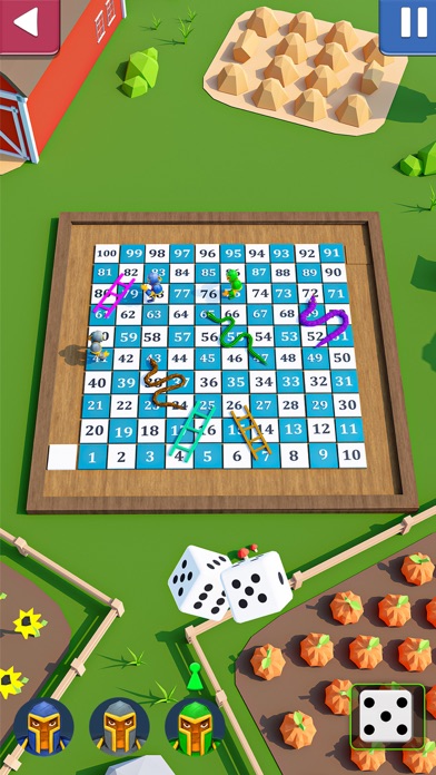 Snakes & Ladders Dice Game Screenshot