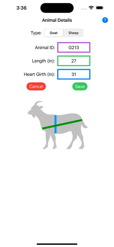 Goat / Sheep Weight Estimator screenshot 2