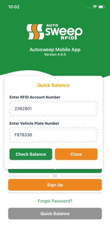 Autosweep Mobile App iPhone screenshot 3