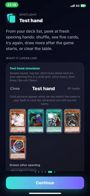 YGO: Duel Counter & Test Hand screenshot 2