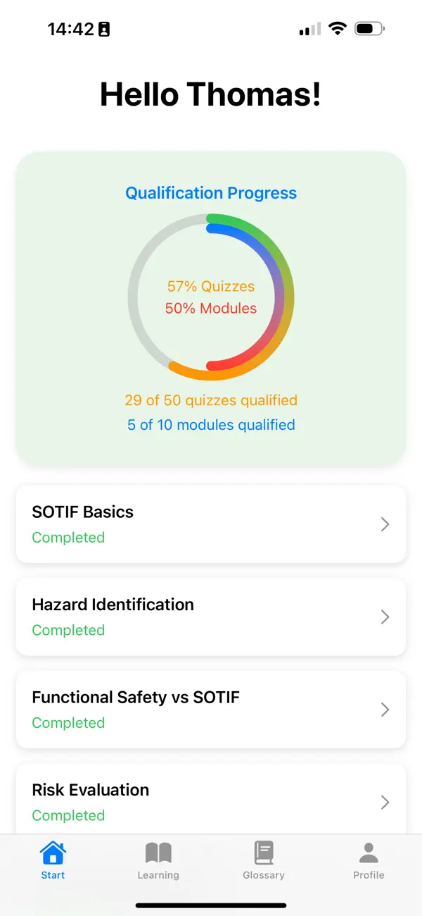Screenshot #3 pour SOTIF Learning