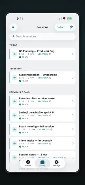 Lucy: Private Meeting Notes screenshot 1