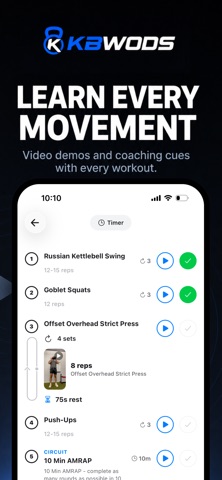 KBWODS: Kettlebell Training Screenshot 3 of 6