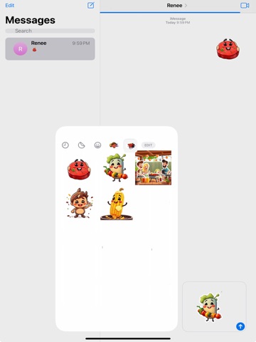 BBQ Grill Masters Stickers iPad screenshot