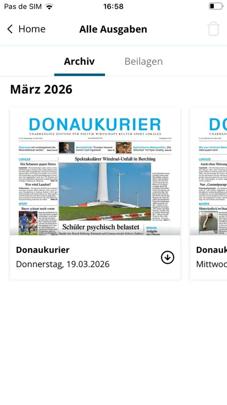DK ePaper - Donaukurier screenshot 2 of 5