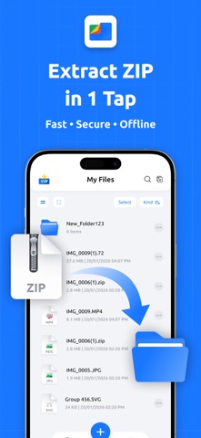 Zip, 7Z, RAR File Extractor screenshot