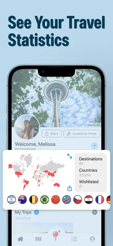 Pin Traveler: Travel Tracker screenshot 6 of 9