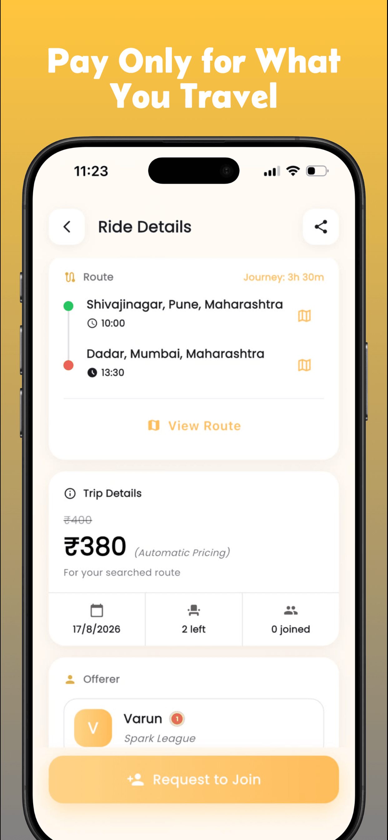 InterPool: Carpool & Bikepool screenshot 3