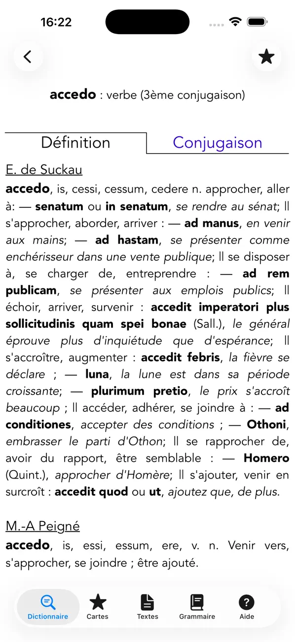 Screenshot #2 pour Tabula (Dictionnaire Latin)