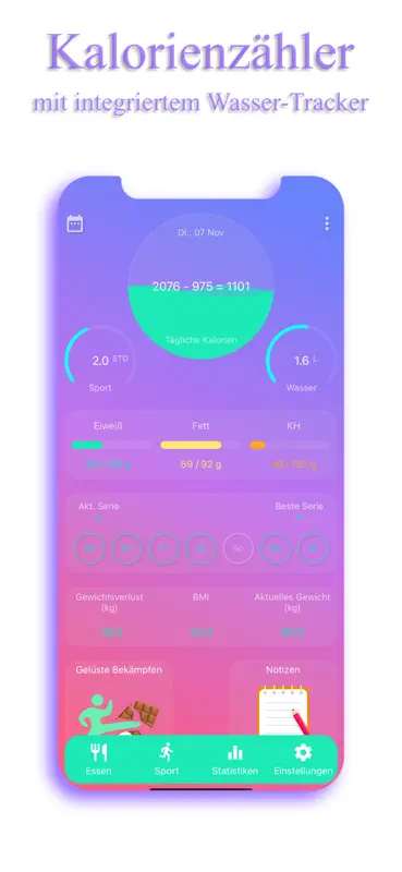 Kalorienzähler - EasyFit Pro screenshot 1 of 10