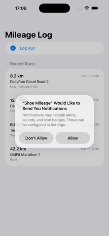 跑鞋里程与寿命记录2026 screenshot