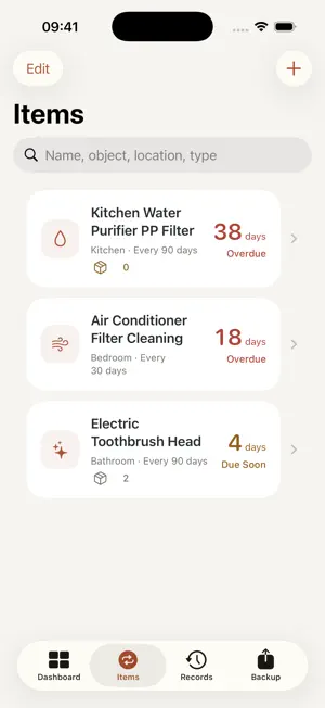On Schedule Home Alerts screenshot 2