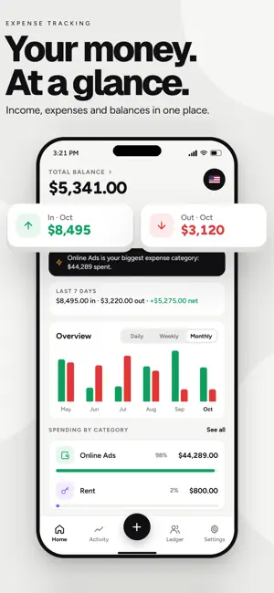 Expense Tracking: Finance App screenshot 1