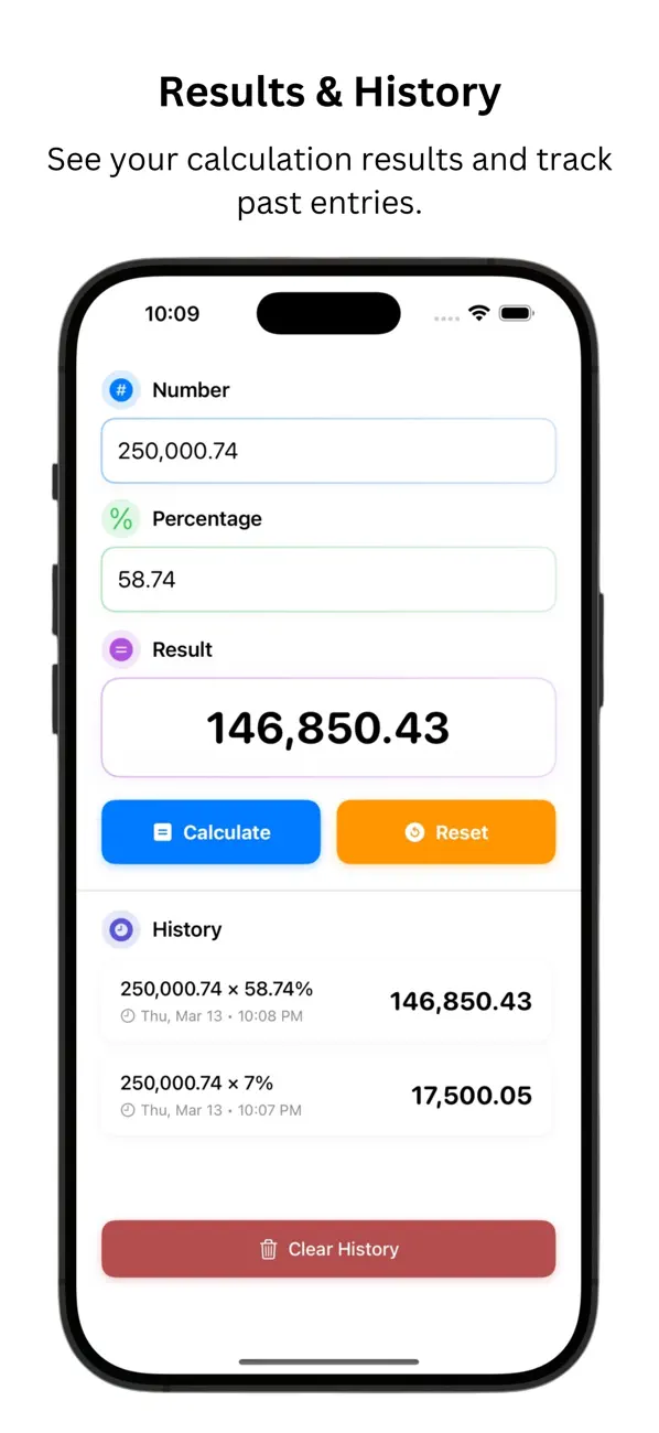 Screenshot #3 pour Percentage‎ Calculator