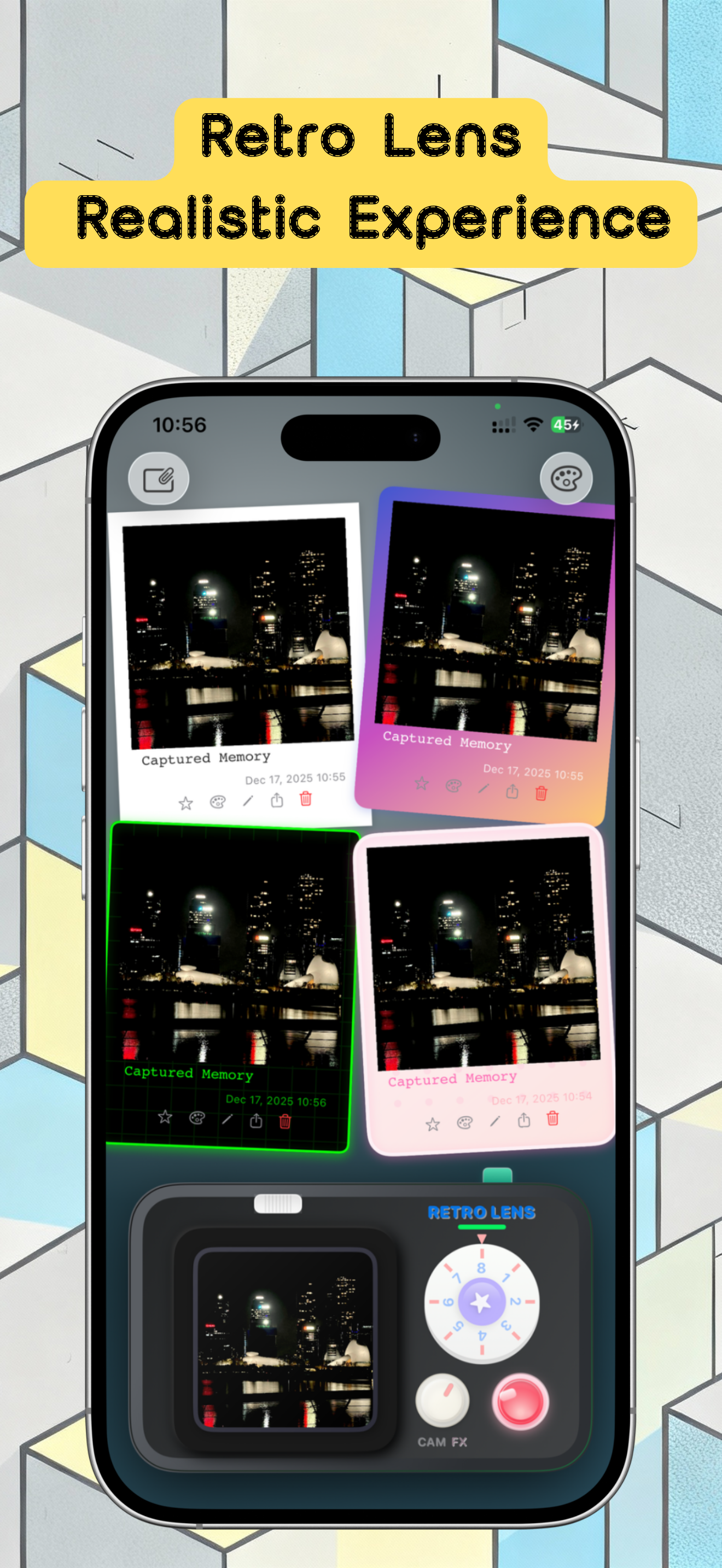 iPocketPrint iPhone screenshot showing Playful Printing Interaction