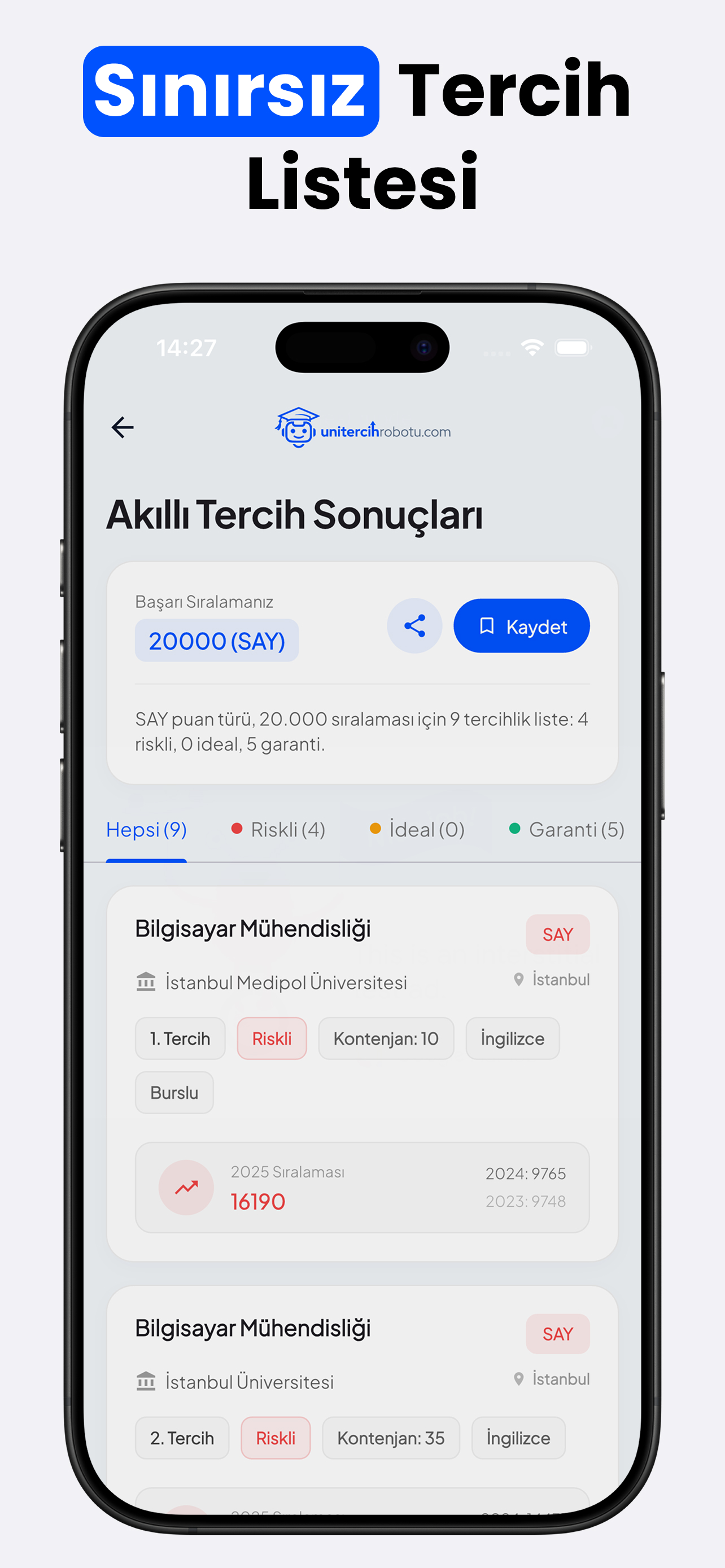 YKS Tercih Robotu 2026 screenshot 6
