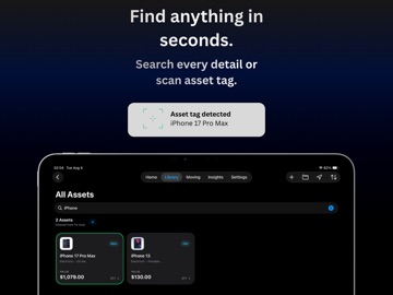 Sorven: Home Asset Inventory iPad screenshot