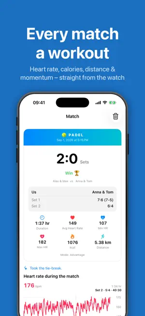 PadelScore: Padel & Tennis screenshot 2