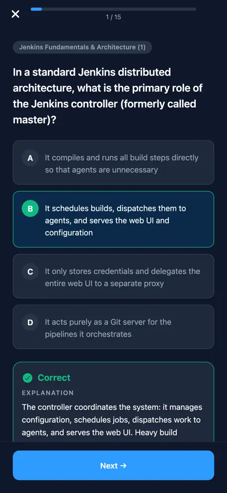 Jenkins Engineer CJE Prep screenshot 4