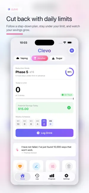 Clevo - Quit Bad Habits screenshot 4