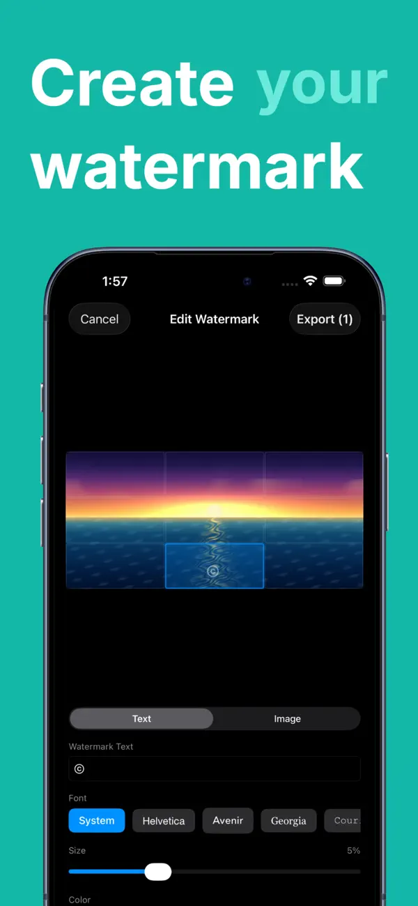 Screenshot #1 pour DropMark - Add Your Watermark