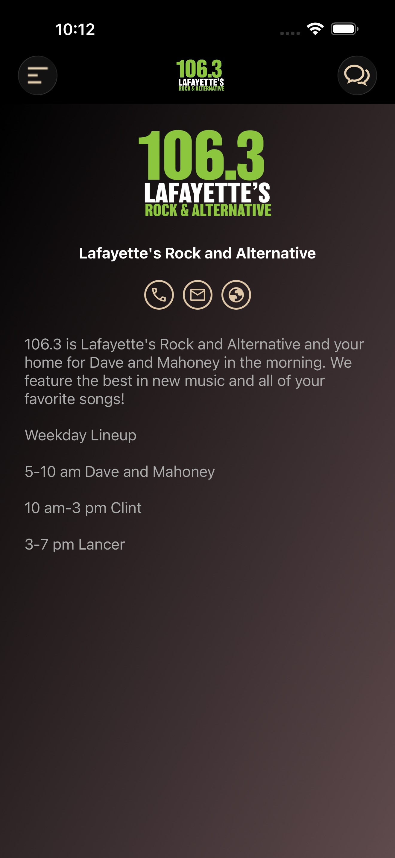 106.3 Lafayette screenshot 3