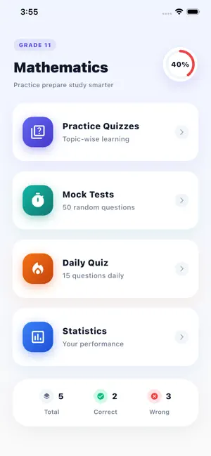 Grade 11 Mathematics Practice screenshot 1