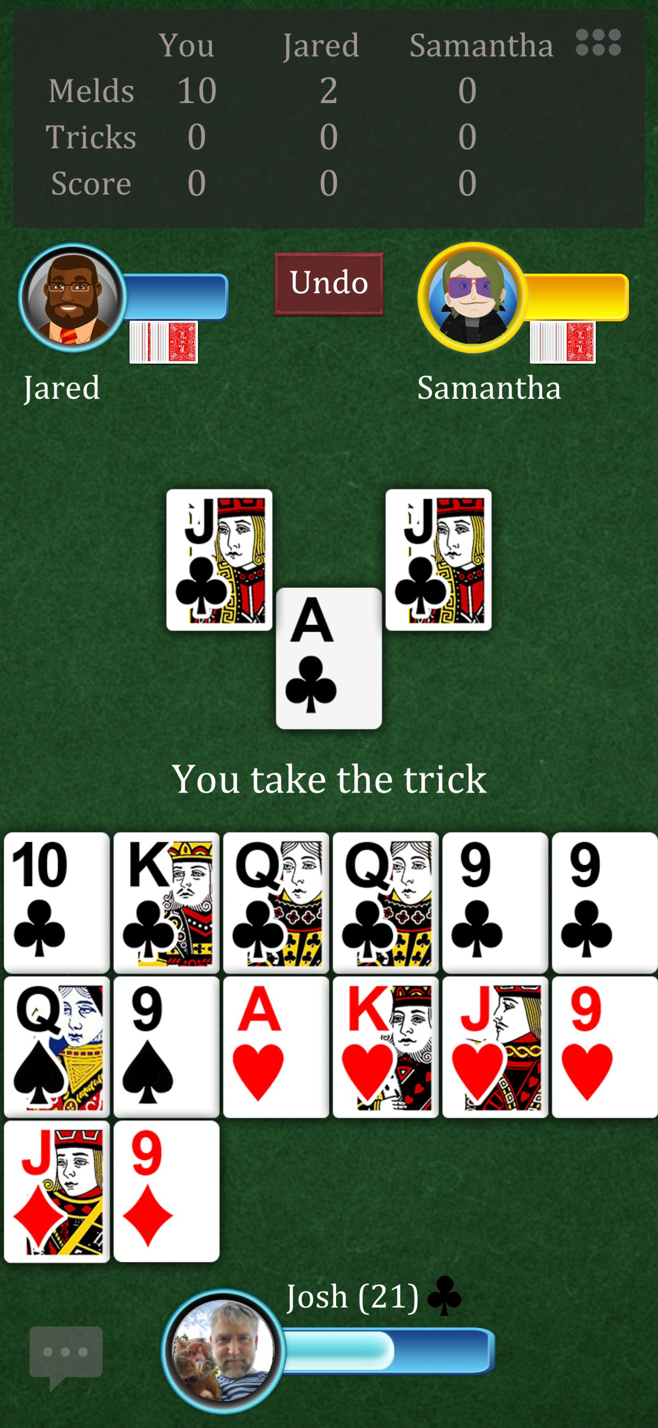Cutthroat Pinochle Online