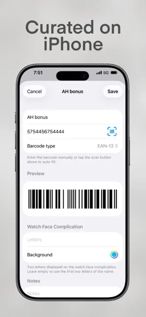 Wrist Codes: Barcode Wallet screenshot 2