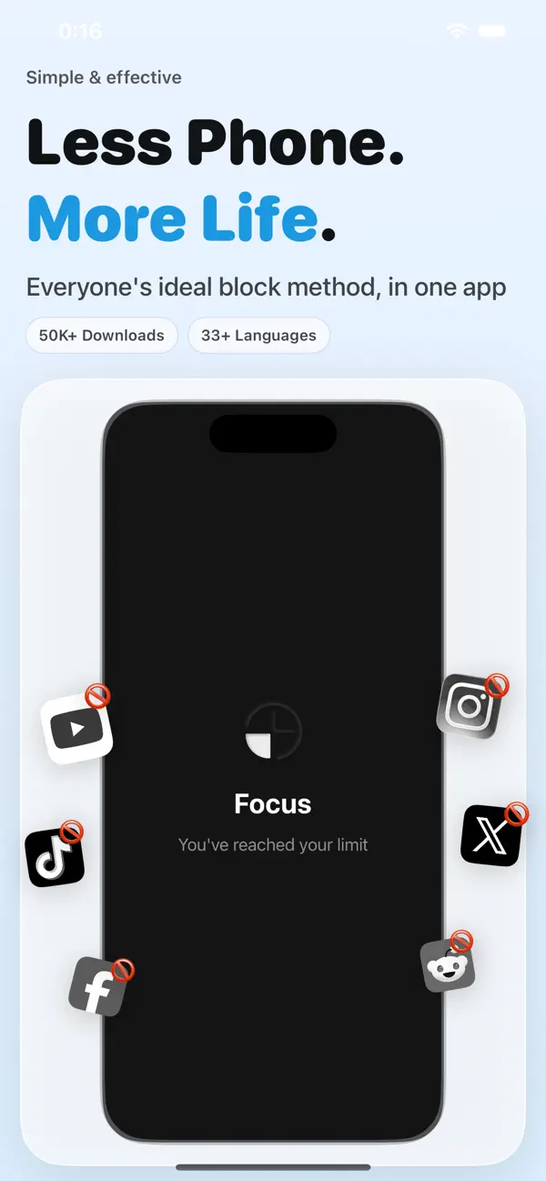 Screenshot #1 pour Bloqueur d'écran: Focus