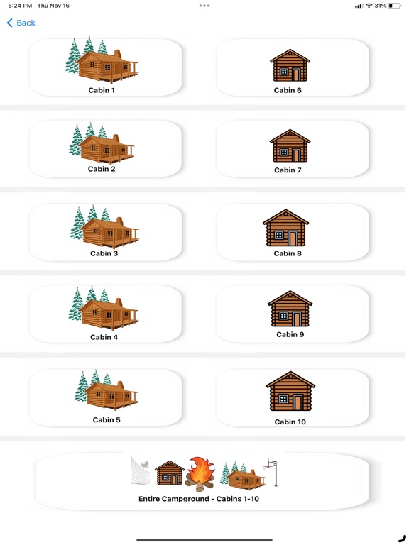 Pioneer Campgrounds iPad screenshot 2 - Travel app