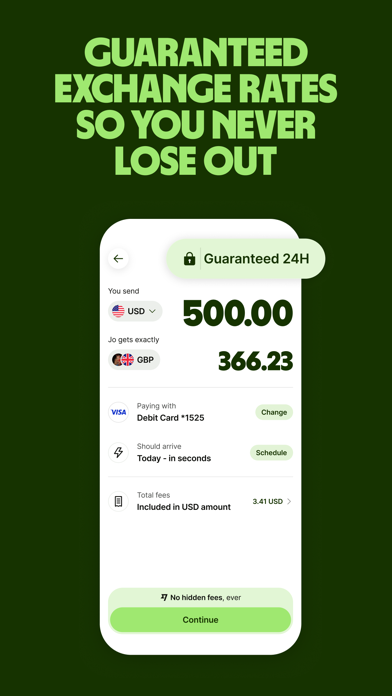 Wise - Global Money iPhone screenshot 4 - Finance app