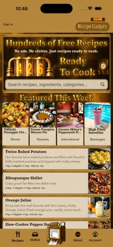 Recipe Gadget: Recipe Keeper iPhone screenshot